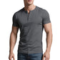 👕 50% OFF NOW! 💪 Men's Lightweight Henley T-Shirt – Muscle Fit & Breathable – Moisture-Wicking & Classic Style 🌿
