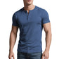 👕 50% OFF NOW! 💪 Men's Lightweight Henley T-Shirt – Muscle Fit & Breathable – Moisture-Wicking & Classic Style 🌿