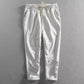 👖 50% OFF NOW! 🌿 Men's Linen Pants – Striped & Cropped – Elastic Waist & Drawstring – Breathable Summer Trousers 🏖️
