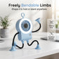 🤖 50% OFF NOW! 💨 Flexible Robot Desk Fan with LED Light – Bendable Limbs, Digital Display & Type-C Charging – Cute Cooling Companion 🔋