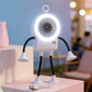 🤖 50% OFF NOW! 💨 Flexible Robot Desk Fan with LED Light – Bendable Limbs, Digital Display & Type-C Charging – Cute Cooling Companion 🔋
