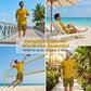 👕 40% OFF! 💛 Men's yellow graphic print short-sleeve workout set – Comfortable, sporty, and perfect for workouts and leisure – Pilling-resistant & breathable cotton 🔥