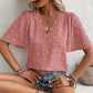🌸40% OFF！🦋Women's Jacquard V-Neck Butterfly Sleeve Top