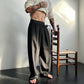✨Wide-Leg Freedom 🌬️Men's Pleated Wide-Leg Trousers with Elastic Waist