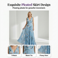 👗 LIMITED-TIME 50% OFF! ✨ Tulip Print Maxi Dress – Elegant V-Neck, Flowy, Floral 🌷