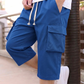 📢📢50% OFF !! ⏰Men's Casual Capri Cargo Shorts with Drawstring Waist