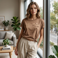 👕New arrival 40% OFF❤️Women's Casual Print Short Sleeve Top