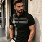 🏕️New arrival 40% OFF💪Men's Striped Short Sleeve Collared Top