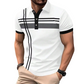 🏕️New arrival 40% OFF💪Men's Striped Short Sleeve Collared Top