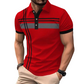 🏕️New arrival 40% OFF💪Men's Striped Short Sleeve Collared Top