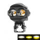 💐50% OFF ! Dual-Color LED Motorcycle Spotlight – White/Amber for All Weather ⚡🏍️