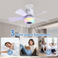 ✨While Supplies Last 40% OFF!🍃Smart Ceiling Fan with Light, RGB & Bluetooth Speaker