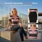 👕✨Women's Faux Two-Piece Striped Henley Top