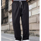 👖✨Big Fit, Sharp Style 🖤Men's Plus Size Plaid Drawstring Trousers