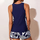 👙💕Color-Blocking Printed Loose Swimsuit Set