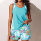 👙💕Color-Blocking Printed Loose Swimsuit Set
