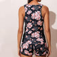 👙💕Color-Blocking Printed Loose Swimsuit Set