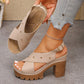👠New arrival 40% OFF✨Chunky Heel Platform Sandals for Summer