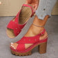 👠New arrival 40% OFF✨Chunky Heel Platform Sandals for Summer