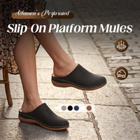 🔥While Supplies Last 40% OFF!🎉 Women's Perforated Slip-On Platform Mules