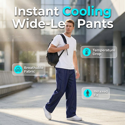 🌿40% OFF ！👖Men's Casual Wide-Leg Straight Trousers