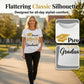 "Proud Mom" Script & Glitter Graduation Top