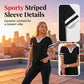 👚Women's Short Sleeve Color Block Tee