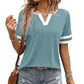 👚Women's Short Sleeve Color Block Tee