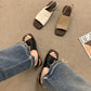 👡Summer Hot Sale✨Women's Retro Square Toe Slingback Sandals