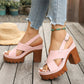 👡Women's Criss-Cross Strap Platform Sandals✨