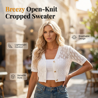 👚 50% OFF NOW! ✨ V-Neck Button Down Crop Top Sweater – Cozy knit, cropped cut & versatile for layering – chic with high-waisted jeans or skirts 🧶