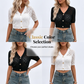 👚 50% OFF NOW! ✨ V-Neck Button Down Crop Top Sweater – Cozy knit, cropped cut & versatile for layering – chic with high-waisted jeans or skirts 🧶