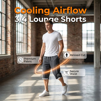 Men's Ice Silk Breathable Capri Shorts
