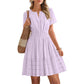 ⏳Limited-time 50% off⏰Women's Short Sleeve Tiered Mini Dress👗