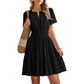 ⏳Limited-time 50% off⏰Women's Short Sleeve Tiered Mini Dress👗