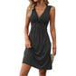🌺Women's V-neck Front Knotted Sleeveless Dress💐
