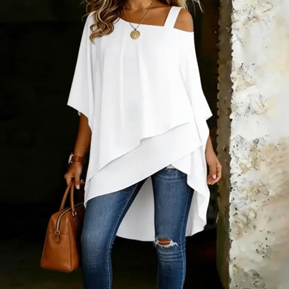 👚40% OFF！✨Women's Asymmetrical Casual Loose Fit Blouse