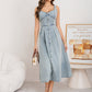 📢📢40% OFF !! ⏰Women's Button-Front Denim Dress
