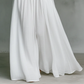👗 40% OFF! ✨ Elegant Pleated White High-Neck Maxi Dress