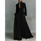 👗 40% OFF! ✨ Elegant Pleated White High-Neck Maxi Dress