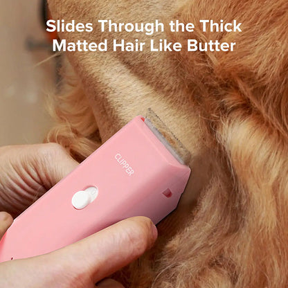 🐶Quiet Cordless Pet Clipper – Ceramic Blade, IPX7, 90 Min Runtime