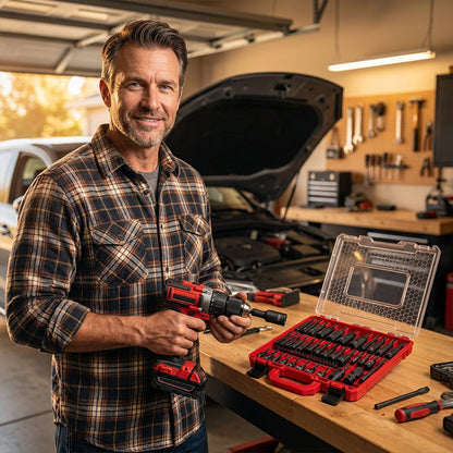 🛠️55-Piece Magnetic Impact Nut Driver Set