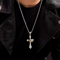 📢📢50% OFF !! ⏰Vintage Crown Cross Necklace
