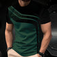 👕 50% OFF NOW! 🎨 Men's Color-Block Crew Neck T-Shirt – Soft cotton, modern cut & perfect for daily wear, sports or casual outings ✨