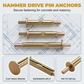 🔥Limited-time 50% offer🔧Hammer Drive Pin Anchor for Concrete & Brick