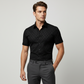 👔 40% OFF NOW!🖤 Men's Textured Black Shirt – Diamond Jacquard & Athletic Fit – Stylish Essential 🔥
