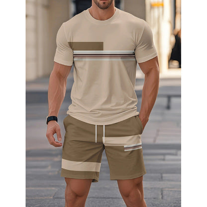 👕Men's T-Shirt & Shorts 2-Piece Set✨