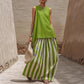 ☀️Summer Hot Sale✨Women's Sleeveless Top & Striped Skirt Set