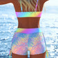 🩱 50% OFF! ✨ Women's Bikini Set – Drawstring Top, Boy Shorts, Multiple Styles 🏖️