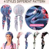 👒 50% OFF! ✨ Women's Floral Print Pre-Tied Head Scarf Turban – Soft, Elastic, Versatile 🌸